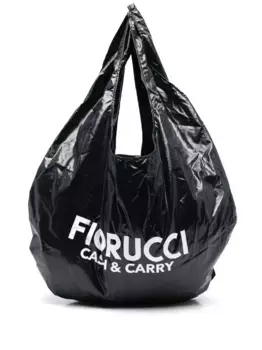 Сумка на плечо с логотипом Fiorucci, черный