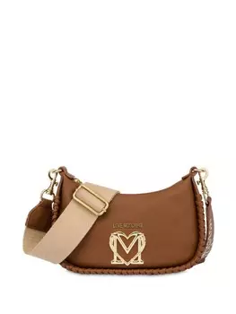 Сумка на плечо с логотипом Love Moschino, коричневый