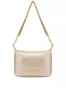 Сумка на плечо с логотипом Love Moschino, золотой