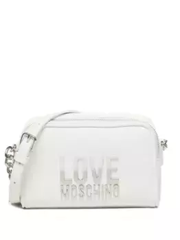 Сумка на плечо с логотипом Love Moschino, белый
