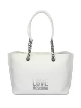 Сумка на плечо с логотипом Love Moschino, белый