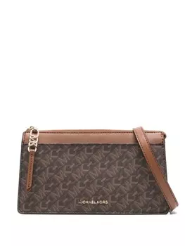 Сумка на плечо с логотипом Michael Kors, коричневый