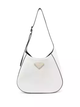 Сумка на плечо с логотипом Prada, белый