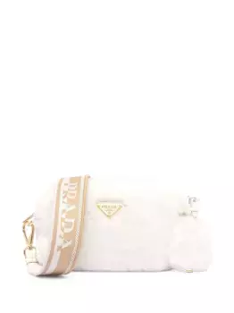 Сумка на плечо с логотипом Prada, белый