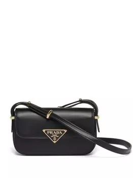 Сумка на плечо с логотипом Prada, черный