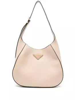 Сумка на плечо с логотипом Prada, нейтральный