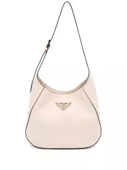 Сумка на плечо с логотипом Prada, нейтральный