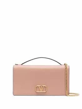 Сумка на плечо с логотипом VLogo Signature Valentino Garavani, бежевый