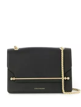 Сумка на плечо с металлической застежкой Strathberry, черный