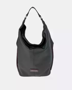 Сумка на плечо с плечевым ремнем в черном/бордовом цвете P.U Pierre Cardin, чёрный