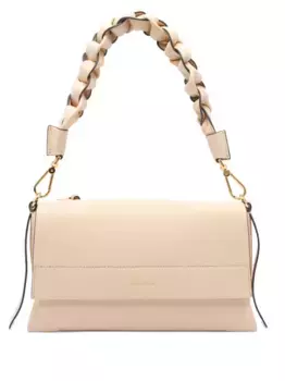 Сумка на плечо с плетеной ручкой Coccinelle, нейтральный