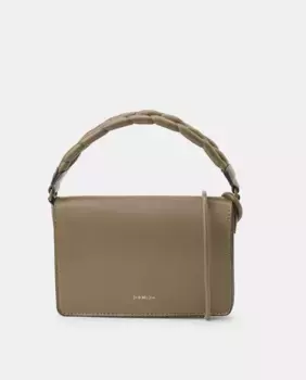 Сумка на плечо с плетеной ручкой Jo & Mr. Joe, зеленый