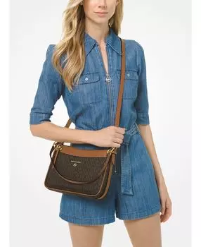 Сумка на плечо с подвеской и молнией с логотипом Jet Set Michael Kors
