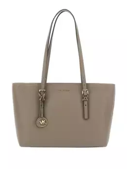 Сумка на плечо с подвеской-логотипом Michael Michael Kors, серый