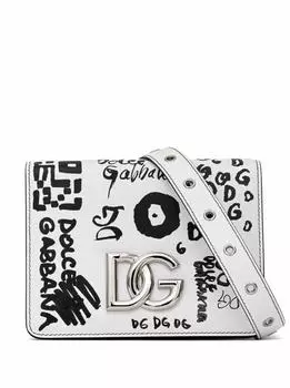 Сумка на плечо с принтом граффити Dolce&Gabbana