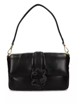 Сумка на плечо с пряжкой Just Cavalli, черный