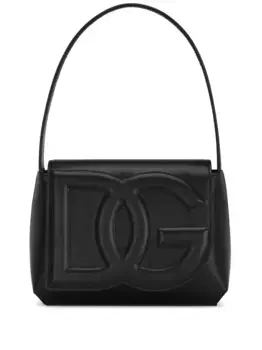 Сумка на плечо с тисненым логотипом DOLCE & GABBANA, черный