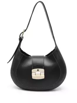 Сумка на плечо с тисненым логотипом Furla, черный