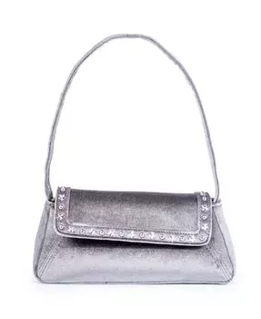 Сумка на плечо с заклепками Star Skinnydip London, серебро