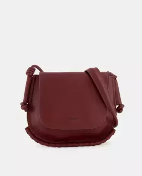 Сумка на плечо с завязкой Tintoretto, бордовый