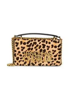 Сумка на плечо с животным узором Versace, цвет Natural
