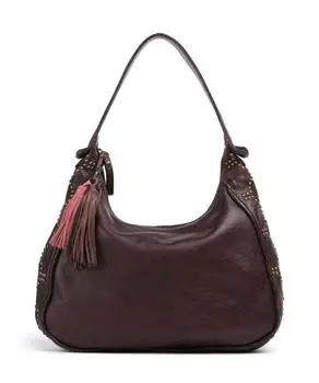 Сумка на плечо Schubertgasse 3 из зернистой кожи Taschendieb Wien, коричневый