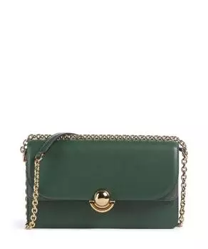 Сумка на плечо Sfera s из мелкозернистой кожи матовая кожа Furla, зеленый