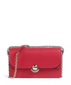 Сумка на плечо Sfera s из мелкозернистой кожи матовая кожа Furla, красный