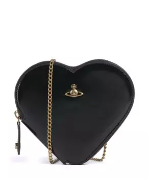 Сумка на плечо shiny heart из овчины Vivienne Westwood, черный