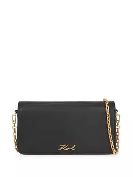 Сумка на плечо Signature Karl Lagerfeld, черный