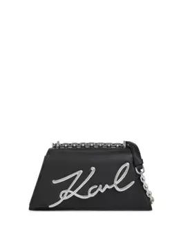 Сумка на плечо Signature KARL LAGERFELD, черный