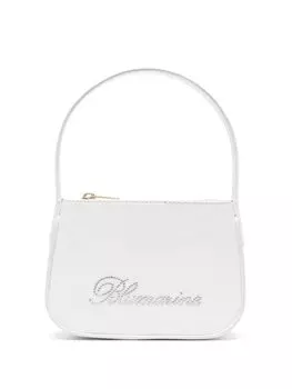 Сумка на плечо со стразами Blumarine, белый