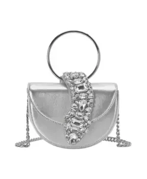 Сумка на плечо со змеиным узором Alma En Pena, серый