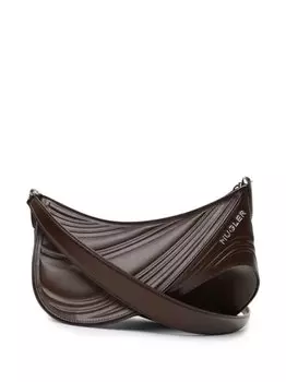 Сумка на плечо Spiral Curve 01 Mugler, коричневый
