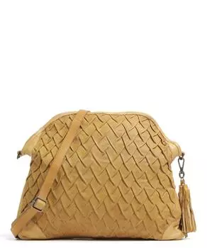 Сумка на плечо Spittelberggasse 1 из зерненой яловой кожи Taschendieb Wien, желтый