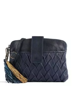 Сумка на плечо Spittelberggasse 3 из зернистой яловой кожи Taschendieb Wien, синий