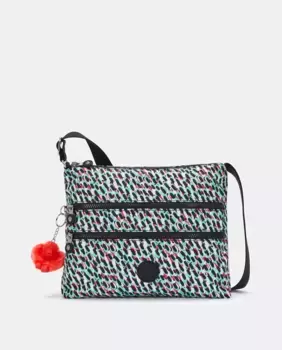 Сумка на плечо среднего размера из переработанного материала на молнии Kipling, мультиколор