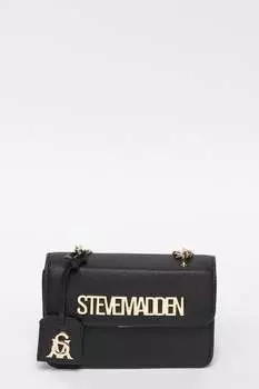 Сумка на плечо Stakes из экокожи с цепочкой Steve Madden, черный