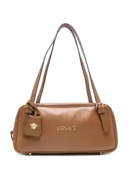 Сумка на плечо Tag среднего размера VERSACE, коричневый