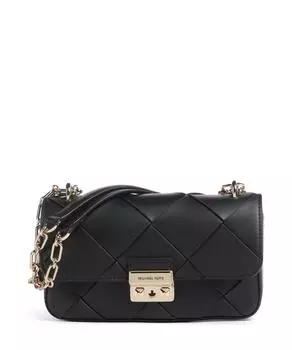 Сумка на плечо Tribeca из мелкозернистой кожи Michael Kors, черный