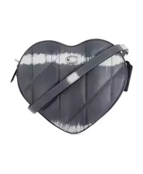 Сумка на плечо в форме сердца Coach, серый