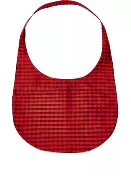 Сумка на плечо в клетку гингем CoA NYC, красный