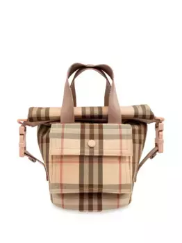 Сумка на плечо в клетку Vintage Check BURBERRY KIDS, нейтральный