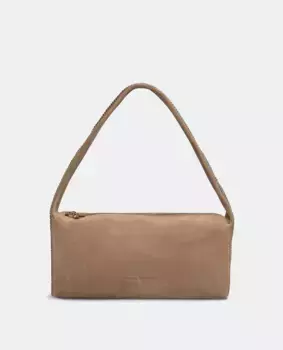 Сумка на плечо в стиле багет со стразами Alma en Pena, коричневый