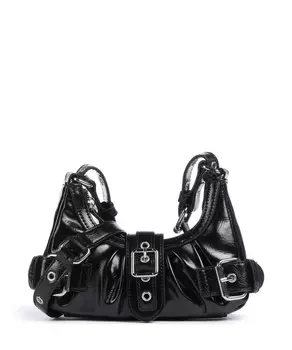 Сумка на плечо wrinkle palma из искусственной кожи Nnoo, черный