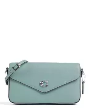 Сумка на плечо Wyn из зерненой коровьей кожи Coach, синий