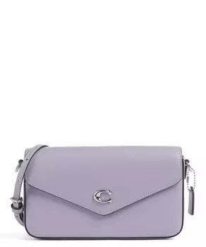 Сумка на плечо Wyn из зернистой яловой кожи Coach, фиолетовый