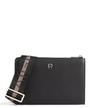 Сумка на плечо Zita из зернистой яловой кожи. Aigner, черный