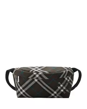 Сумка на пояс Check Burberry, черный