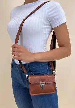 Сумка на пояс Gusti Leder, коричневый